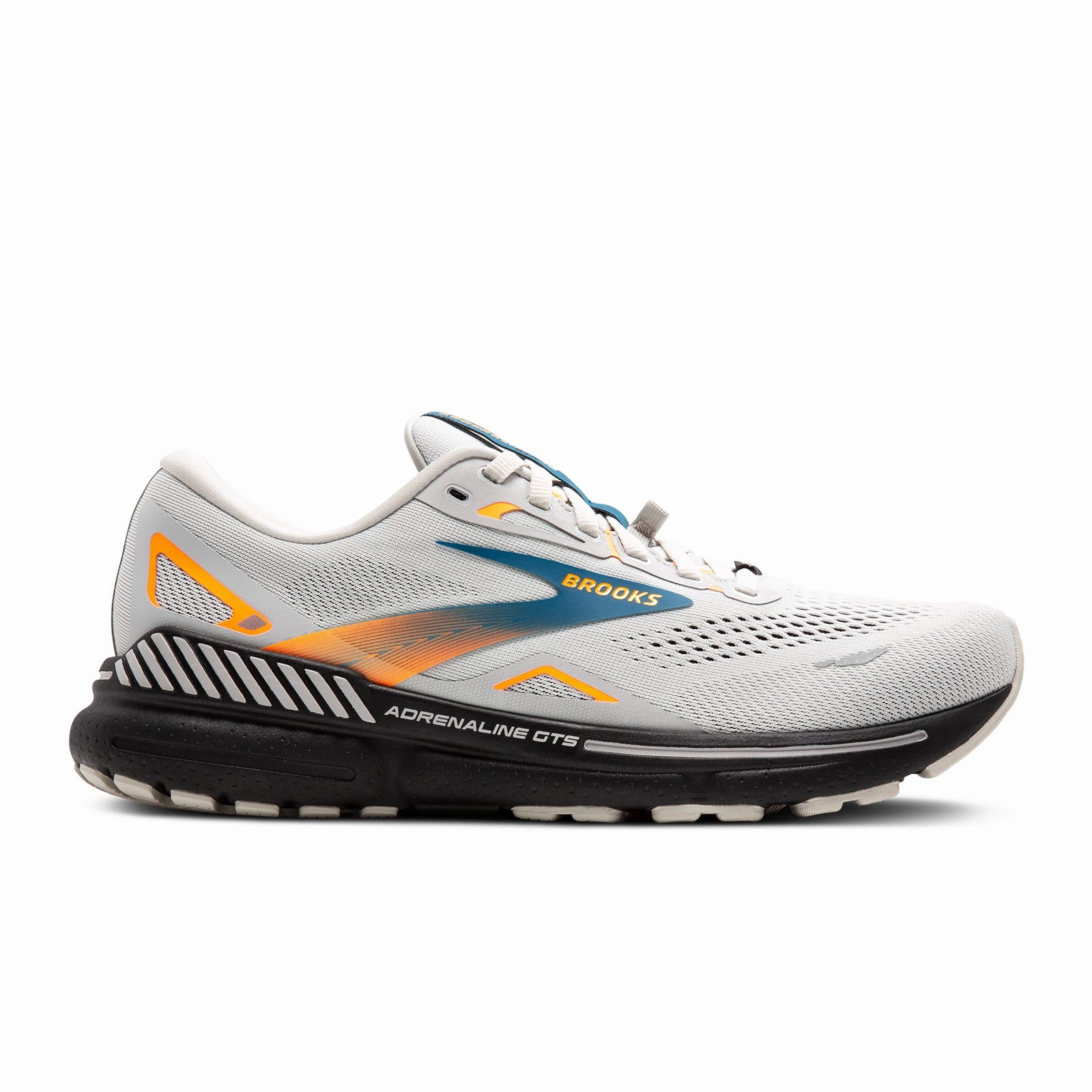 Fashion Accents Odor Resistant Brooks Adrenaline GTS 23 GTX Running Shoe (Men) - Oyster Mushroom/Orange/Blue
