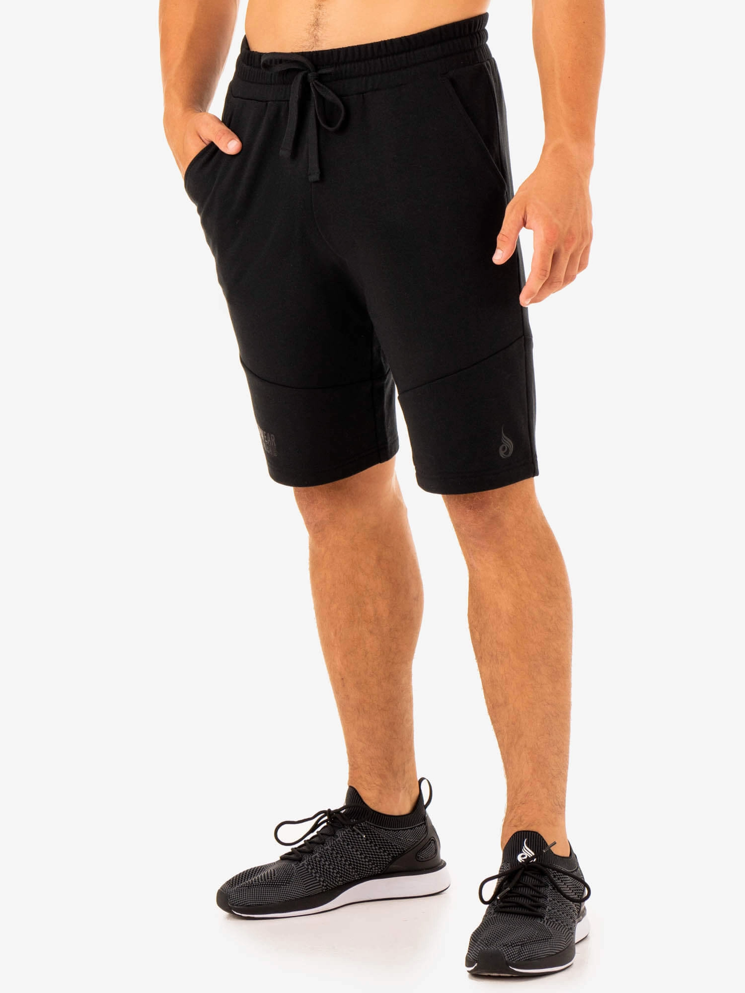 Limitless Track Short - Black Sweat Wicking Channels