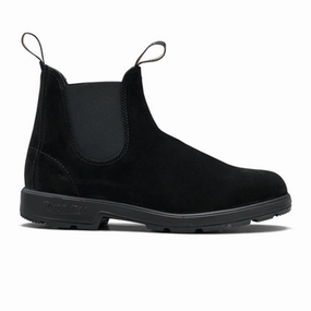 Father Of The Bride Chic Design Blundstone Original 2405 Chelsea Boot (Unisex) - Black Suede