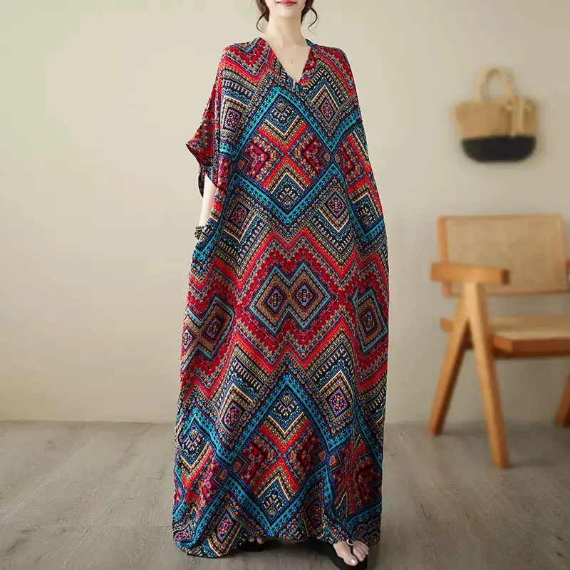 Babakud Women Breezy Floral Maxi Dress Clean Fit