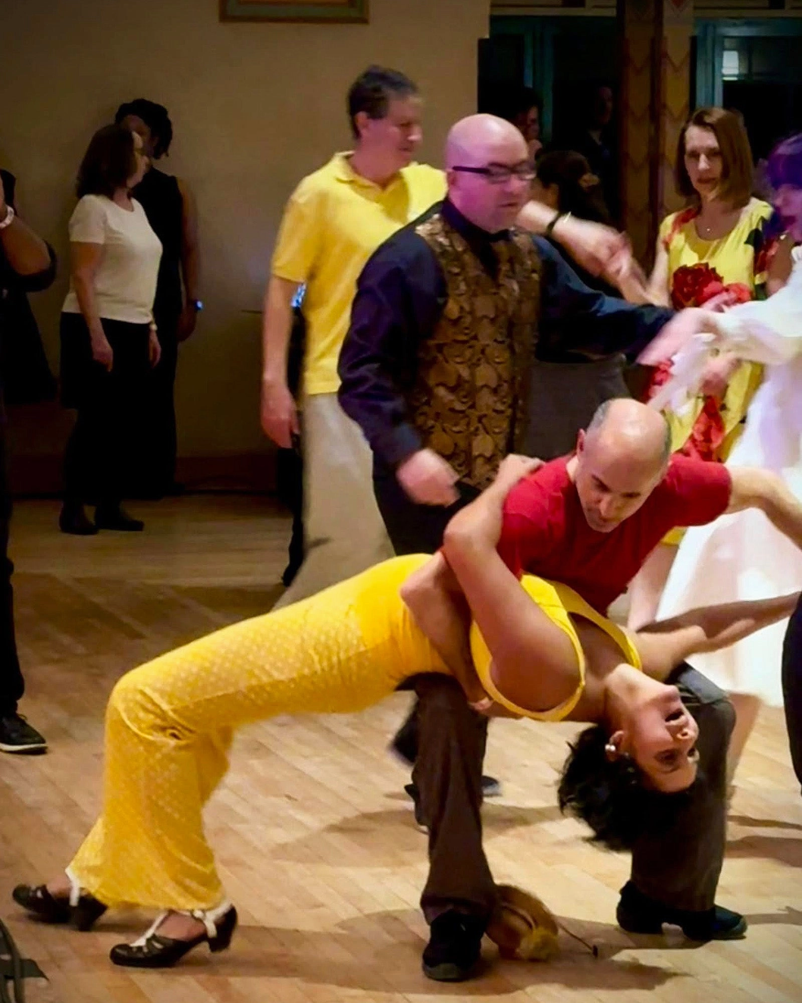 Foot Tech Slip Guard Aris Allen Black and White T-Strap Dance Shoes