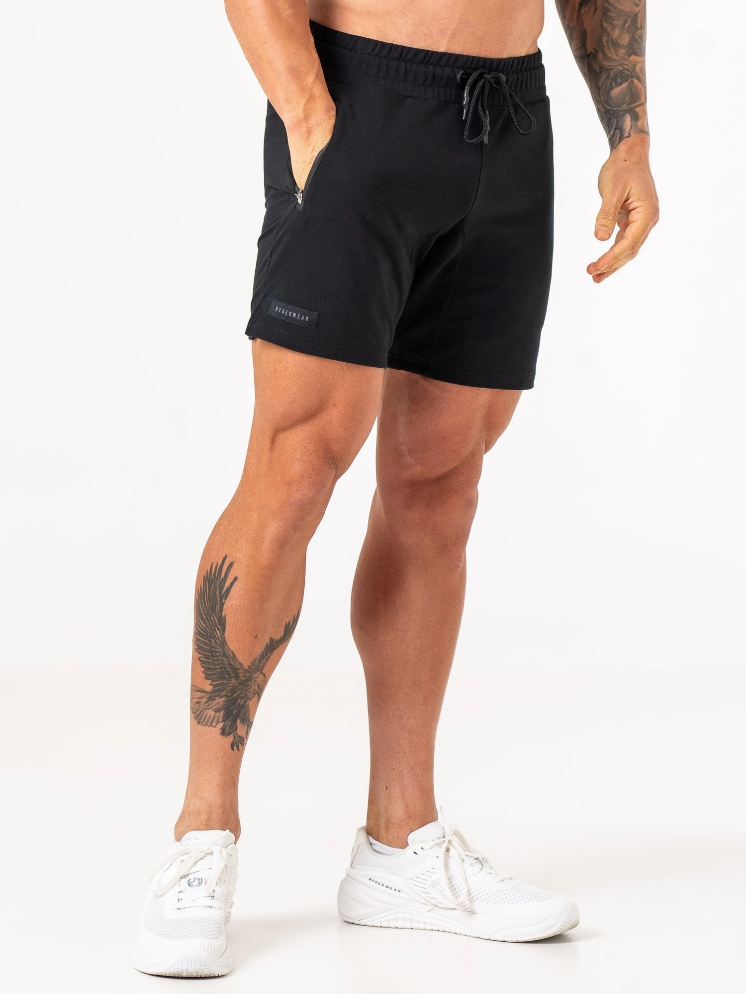 Endurance Track Shorts - Black mountain style vest