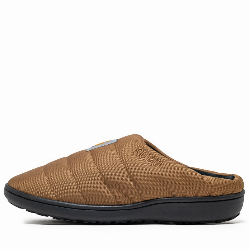 SUBU x Carhartt WIP Cordura Slippers - Hamilton Brown Step Softly Stylish Walking Shoes