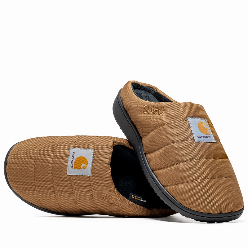 SUBU x Carhartt WIP Cordura Slippers - Hamilton Brown Step Softly