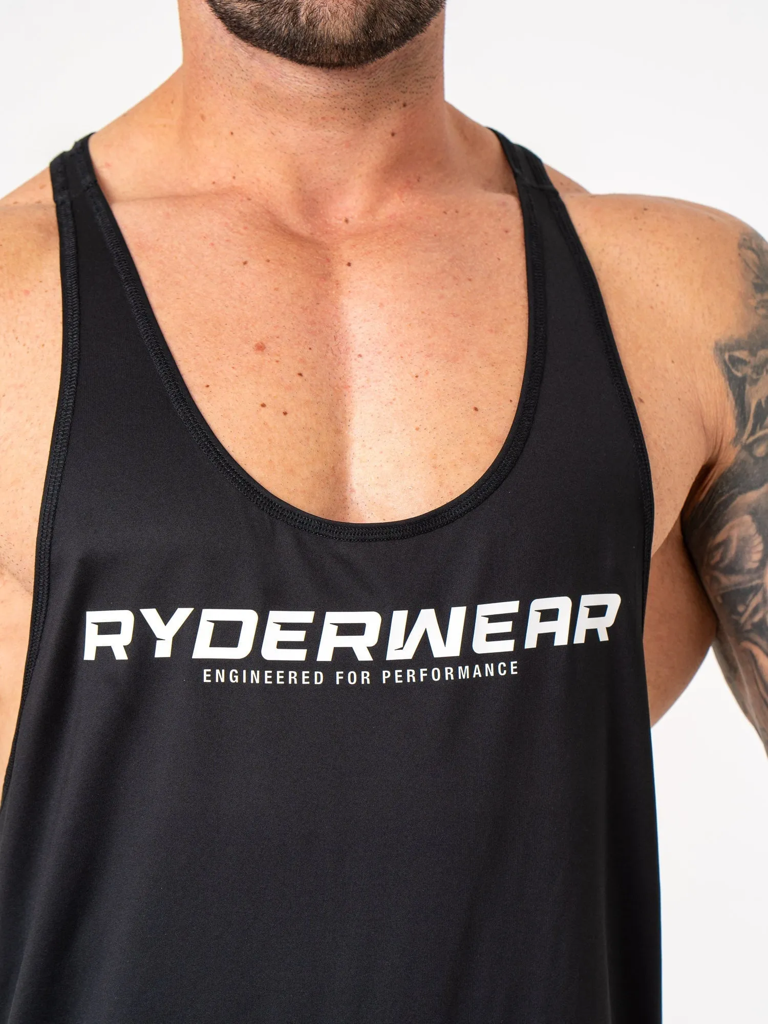Reinforced Side Seams Minimalist Styling Energy Stringer - Black