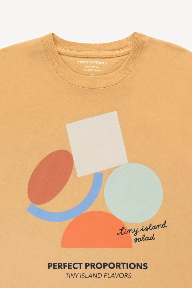 Lightweight kids' outfits TINYCOTTONS Kids PERFECT PROPORTIONS TEE in Almond