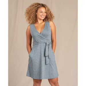 petite size Anytime Wear Women's Cue Wrap Sleeveless Dress