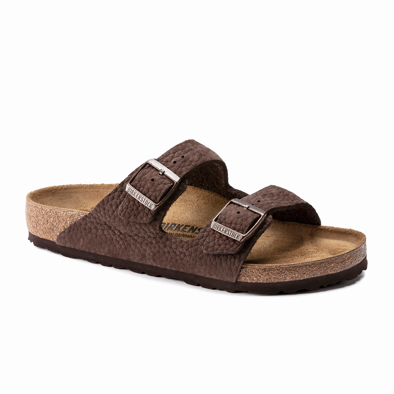Way Clear Birkenstock Arizona Slide Sandal (Men) - Desert Buck Roast Nubuck