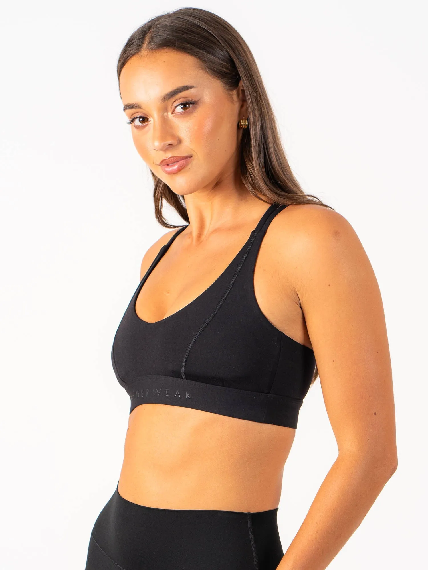 Dynamic Compression Fit NKD Align Sports Bra - Black