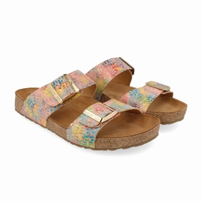 Haflinger Andrea Slide Sandal (Women) - Kork Rainbow Airy Comfort