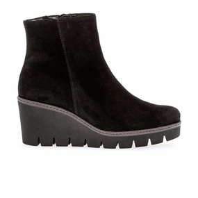 Neat Path Lane Workday Comfort Gabor 780 Wedge Boot (Women) - Schwarz Dreamvelour