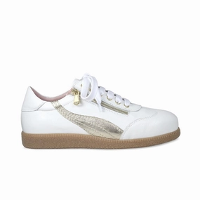 Comfortable Sockliner Easy Comfort Swirl: White Leather & Gold