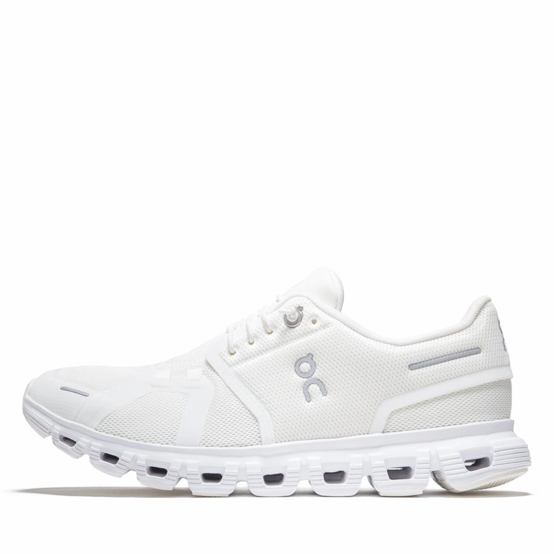 Women's On Cloud 6 - White/White Comfortable Design Trend Sprint