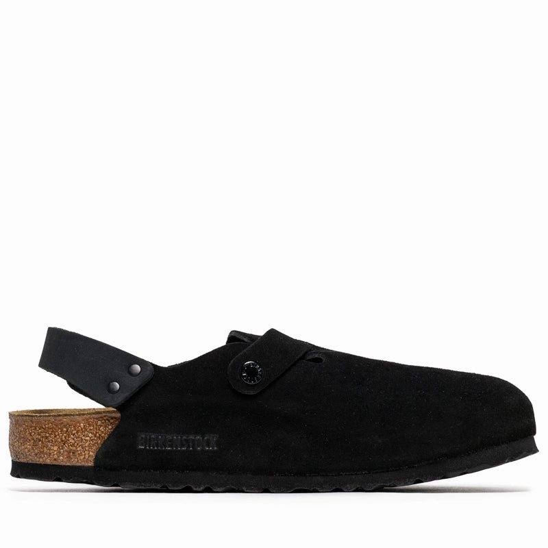 Polished Comfort Sure Walk Birkenstock Tokio Suede - Black