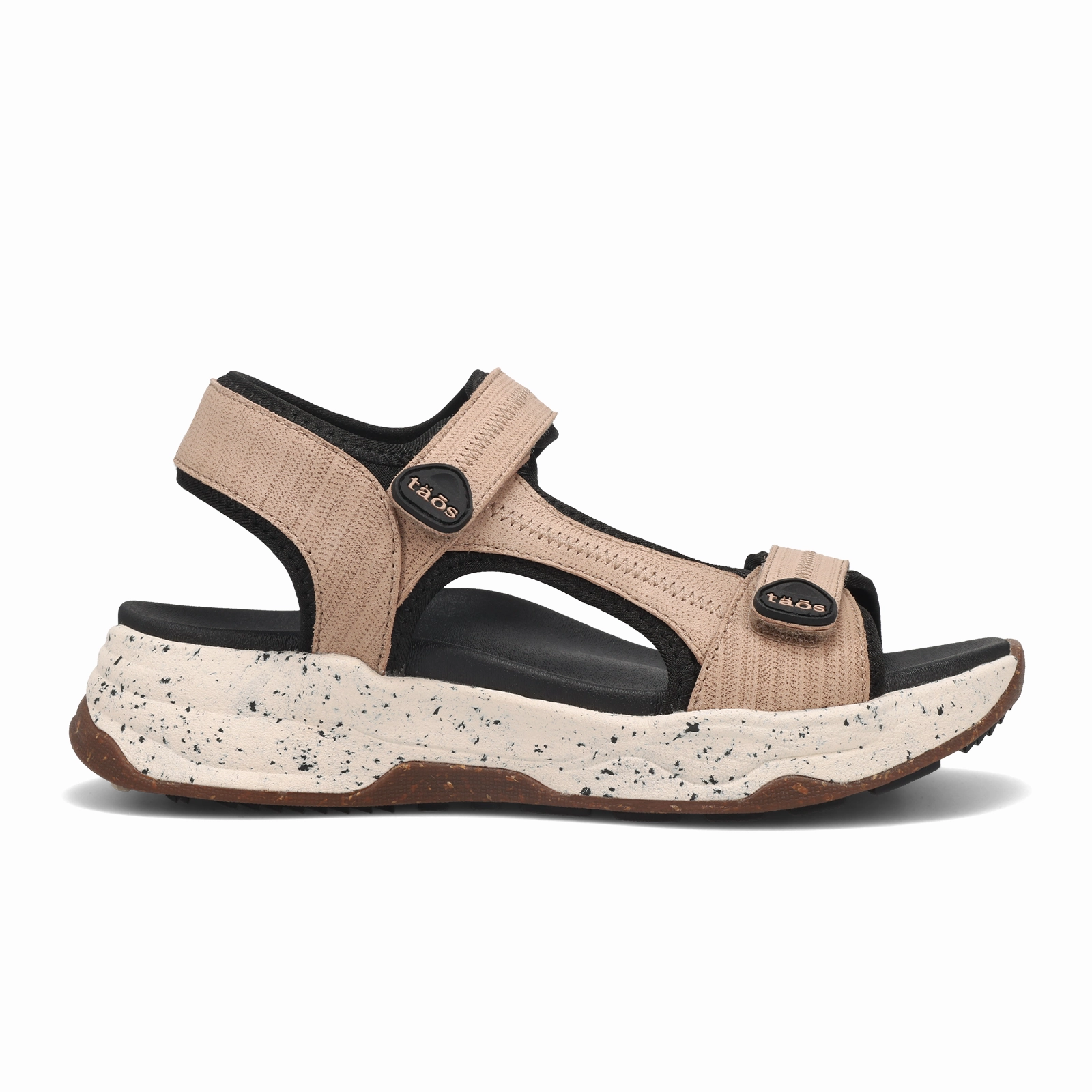 Taos Super Side Active Sandal (Women) - Natural Emboss Lightweight Sole Reinforced Stress Points