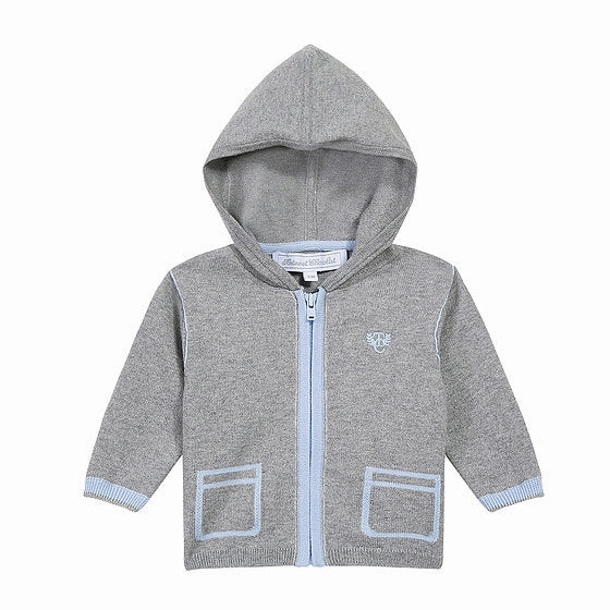 coastal Tartine et Chocolat Baby Sweater w/ Hood