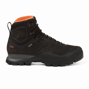 Workday Comfort Tecnica Forge GTX Mid Hiking Boot (Men) - Black/Orange Leather