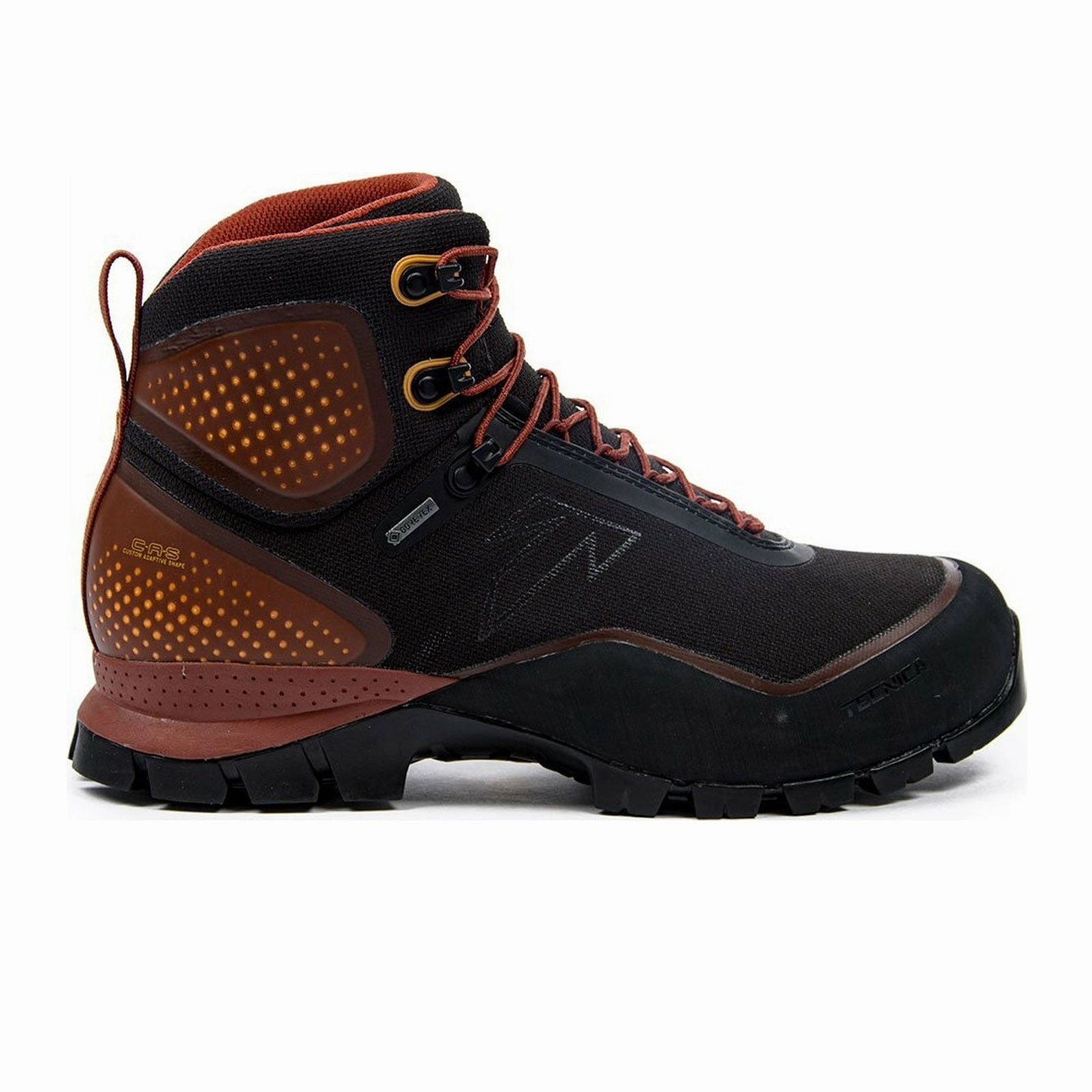Tecnica Forge S GTX Mid Hiking Boot (Men) - Black/Orange Green Lane Open Walk