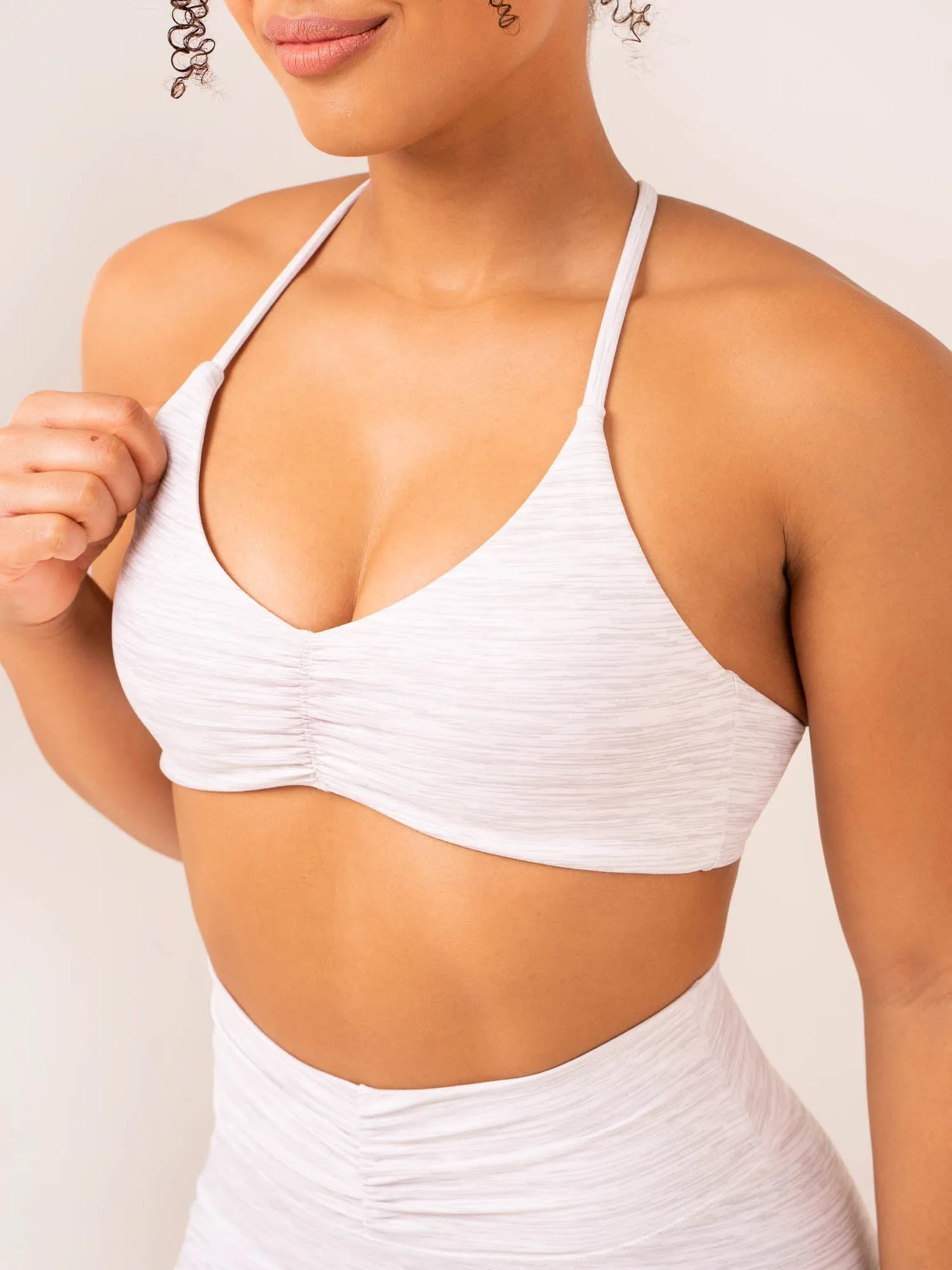 Different sizes Tempo Sports Bra - Snow Grey Marl