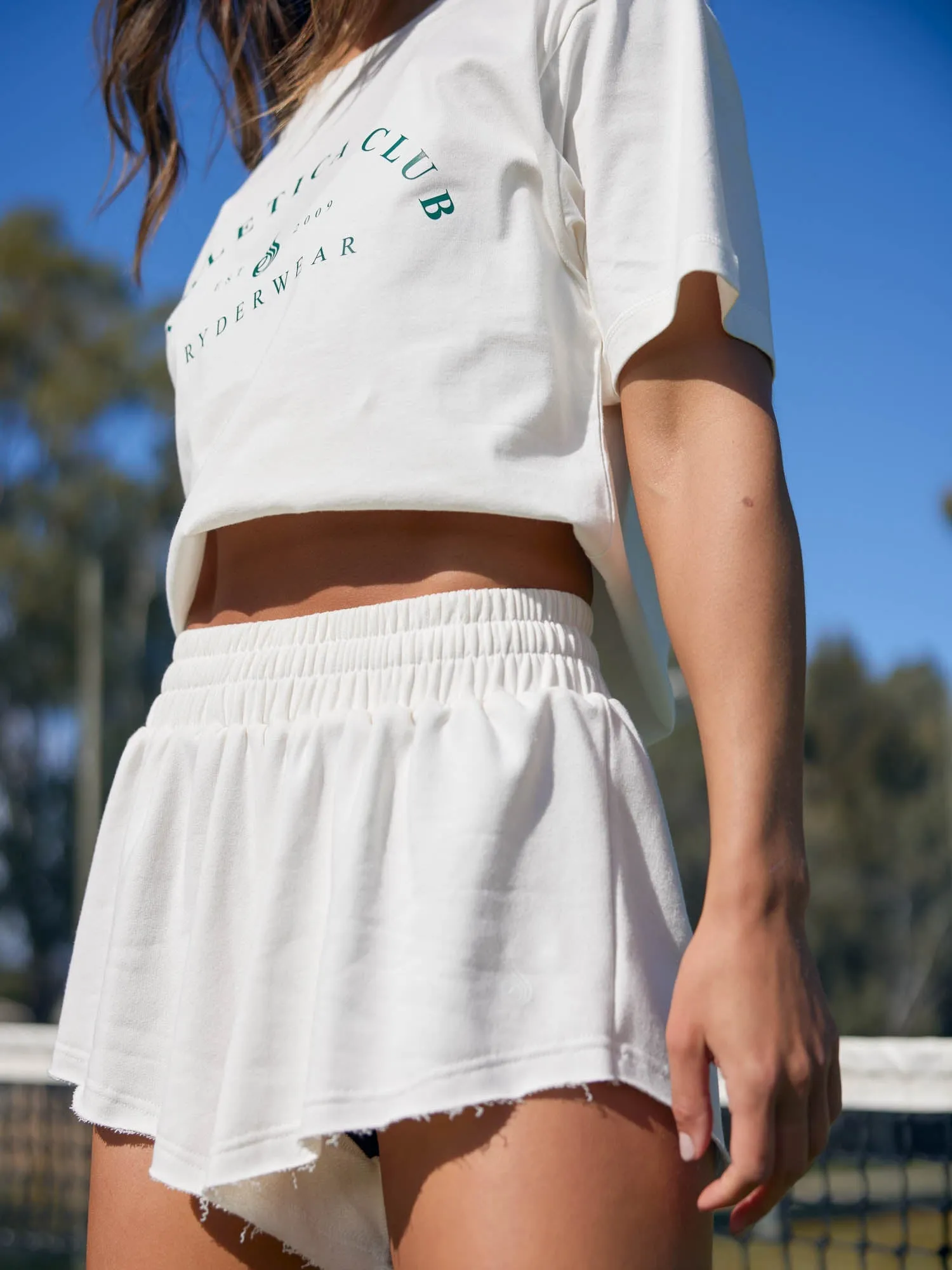 warm weather Tempo Track Short - Off White