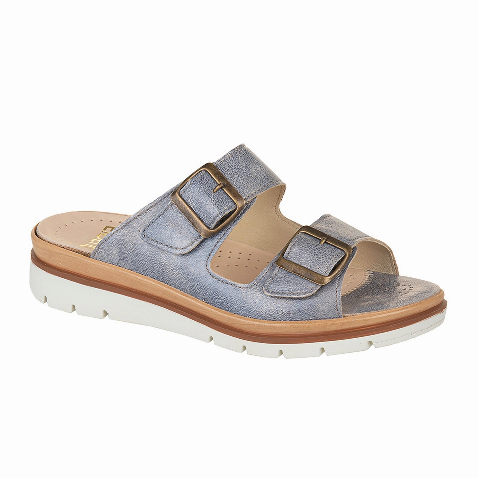 Fidelio Glory Slide Sandal (Women) - Verbena Opal Soft Slip Elastic Collar