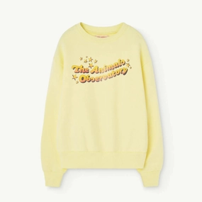 THE ANIMALS OBSERVATORY Kids Soft Yellow Bear Sweatshirt Year - Round