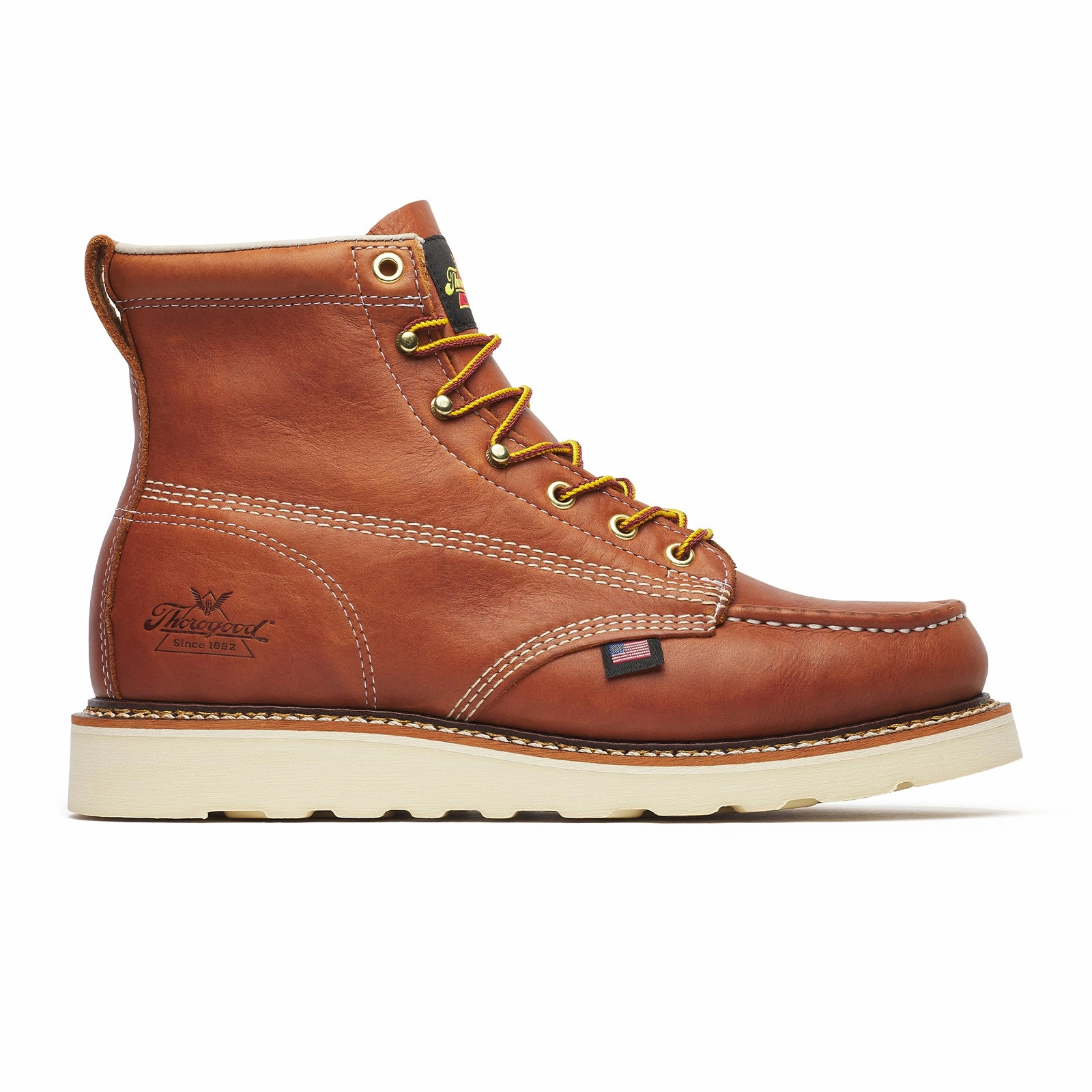 Thorogood American Heritage 6" Moc Toe Soft Toe Work Boot (Men) - Tobacco Open Air Timeless Investment