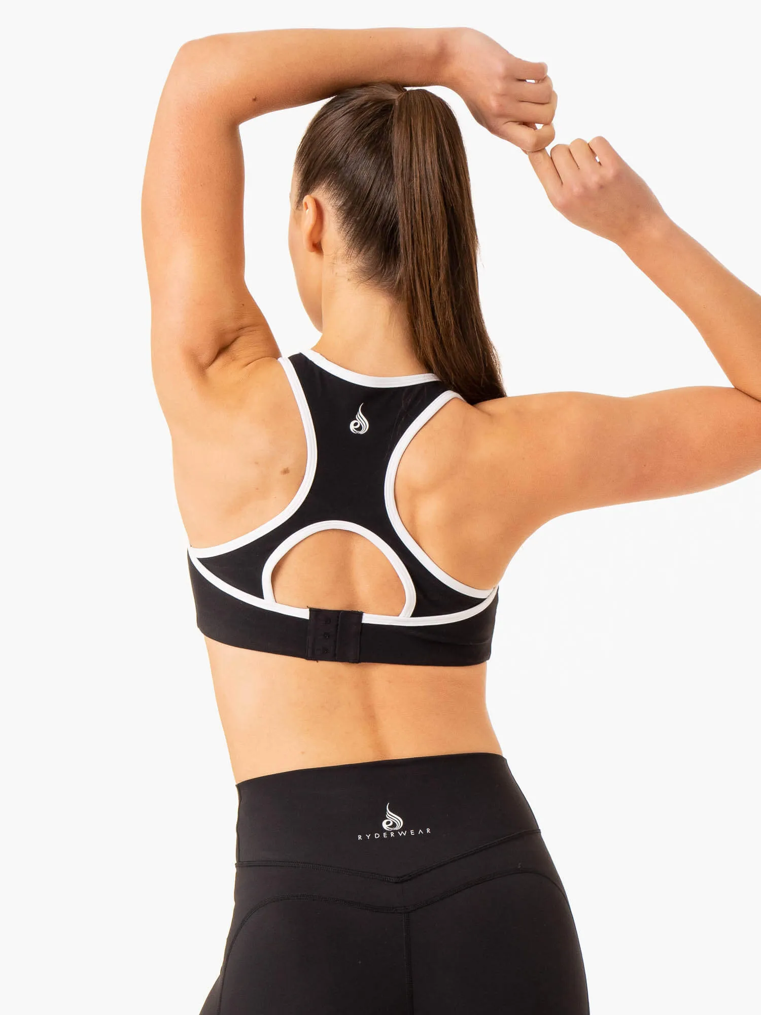 Windproof seams Frequency High Impact Sports Bra - Black