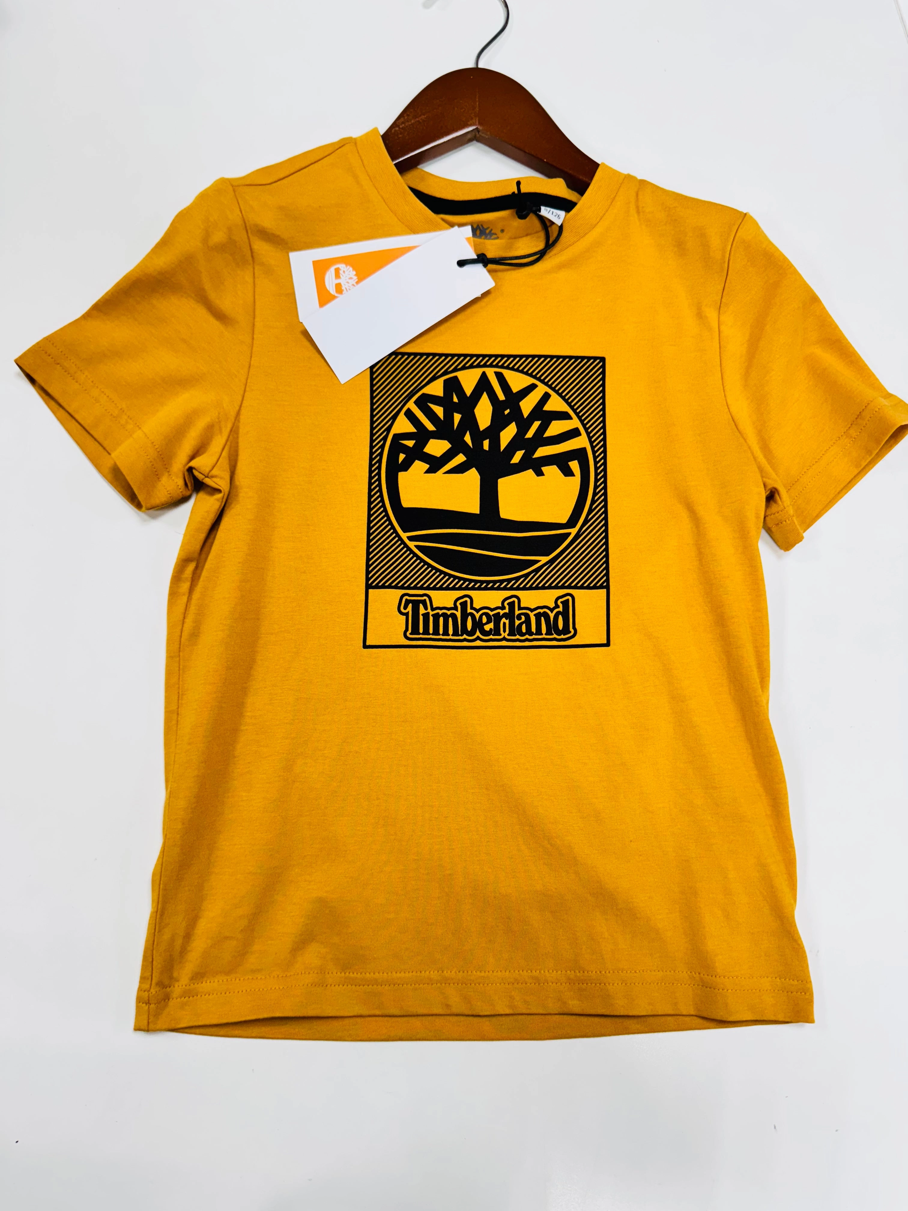 Timberland Kids Yellow Boots T-Shirt - 8Y Hypoallergenic kids' clothes