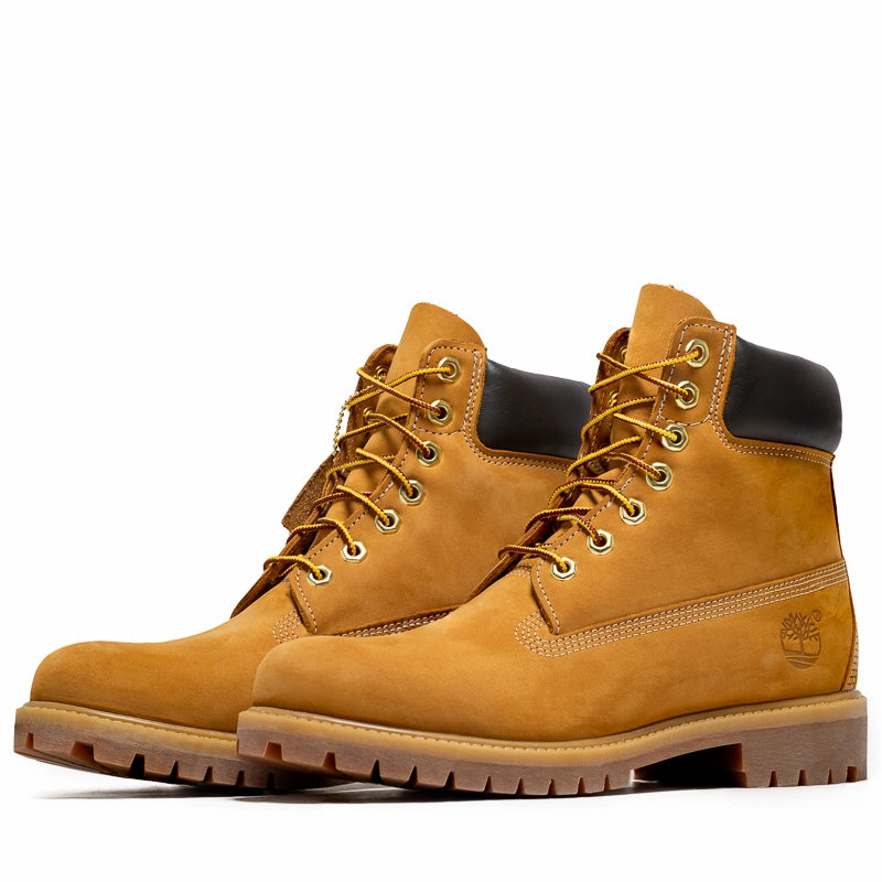 Toe Space Classic Comfort Timberland Premium 6" Lace Up Waterproof Boot - Wheat