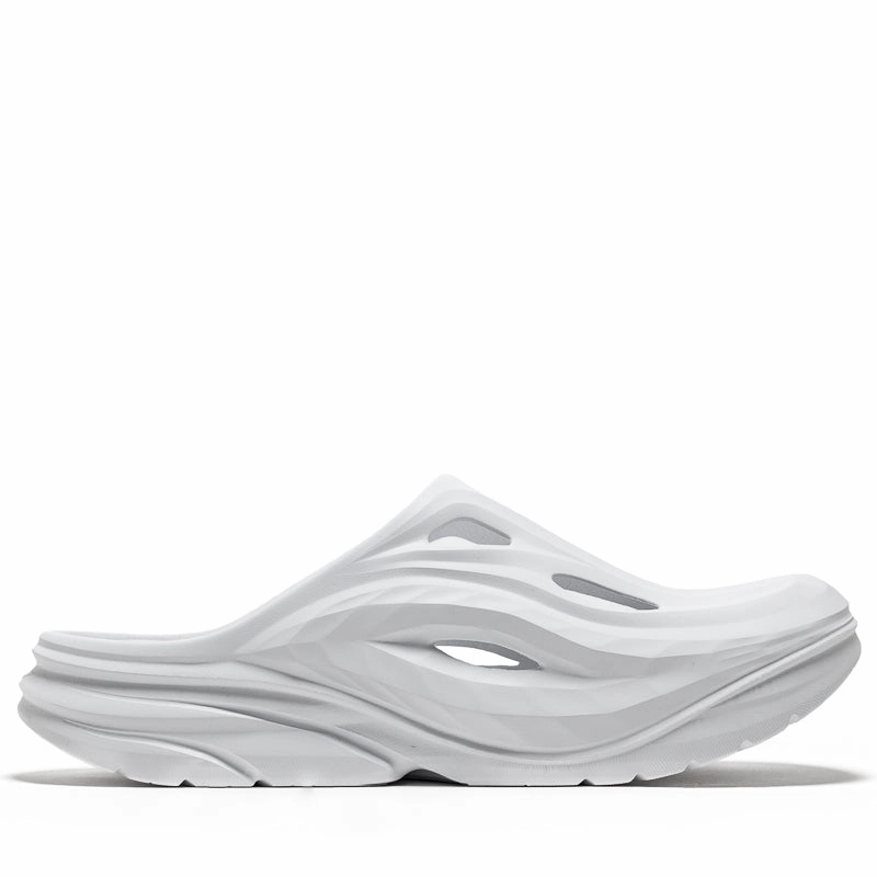 Hoka Ora Recovery Mule - White/White Step Clear Fashionable Design