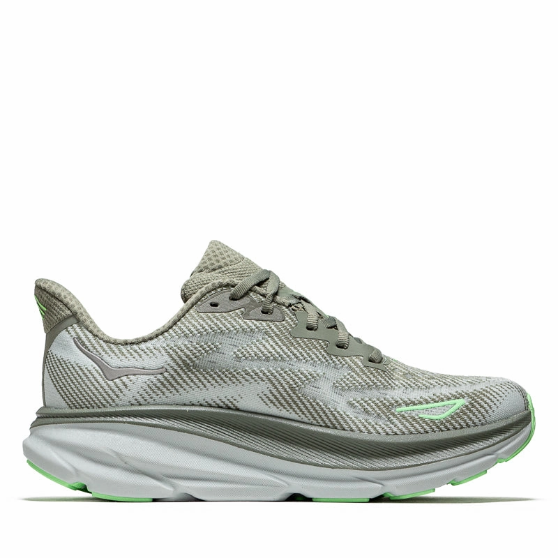 Women's Hoka Clifton 9 - Olive Haze/Mercury Fashionable Design Comfortable Office Wear