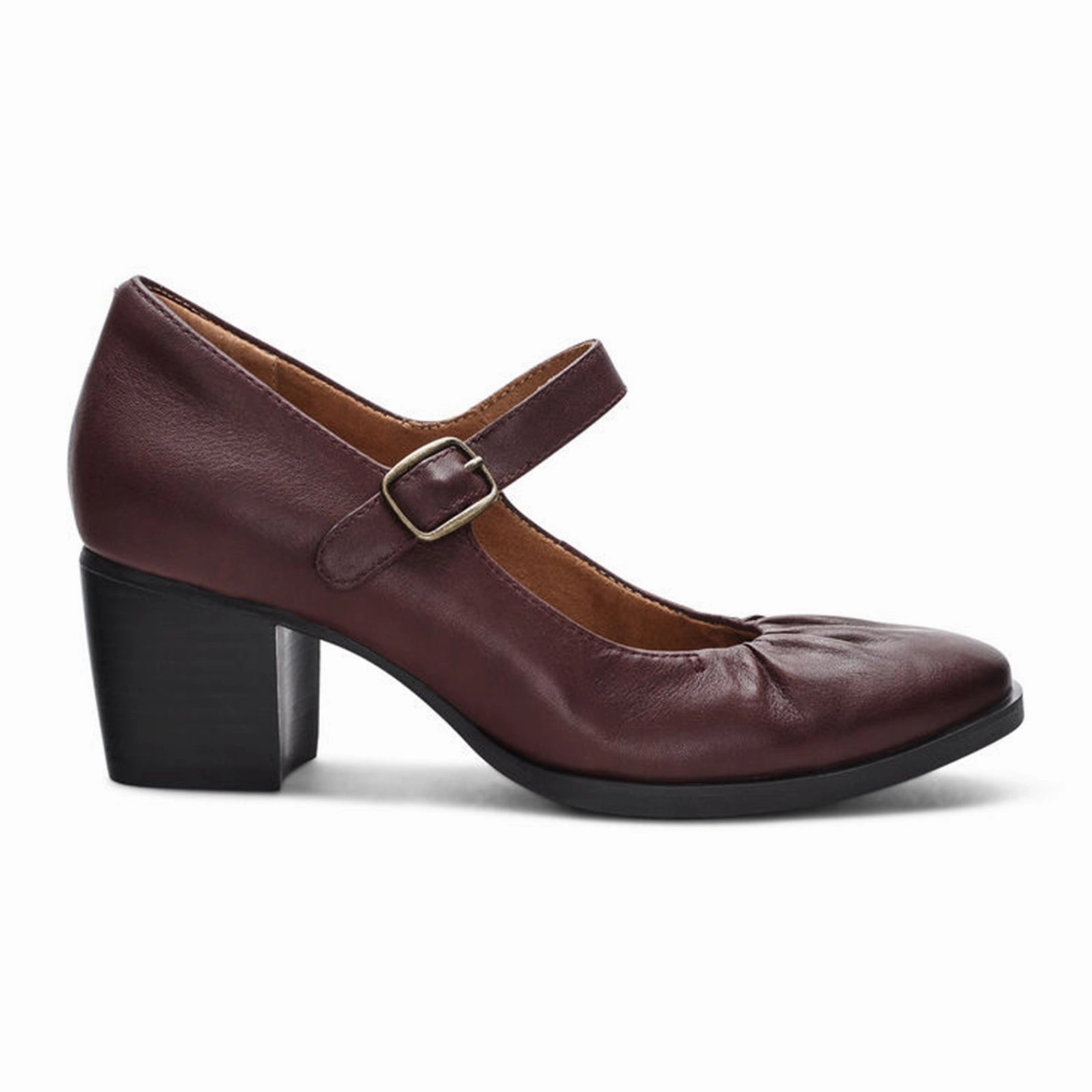 Aetrex Sara Heeled Mary Jane (Women) - Burgundy Casual Shoes