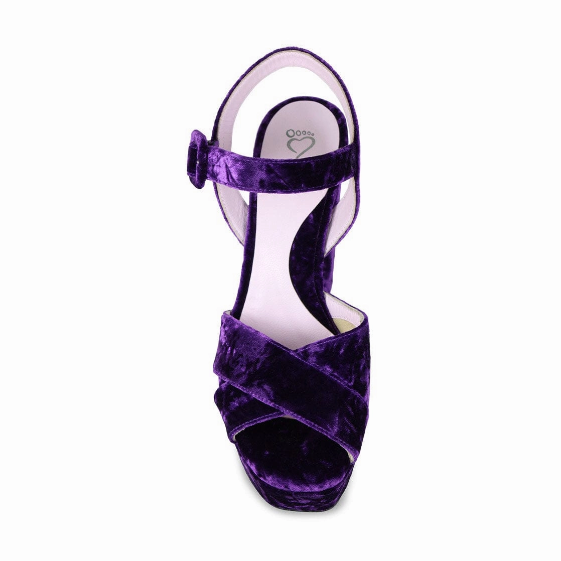 Ballet-Inspired Heels Chic Boots Remy: Purple Velvet