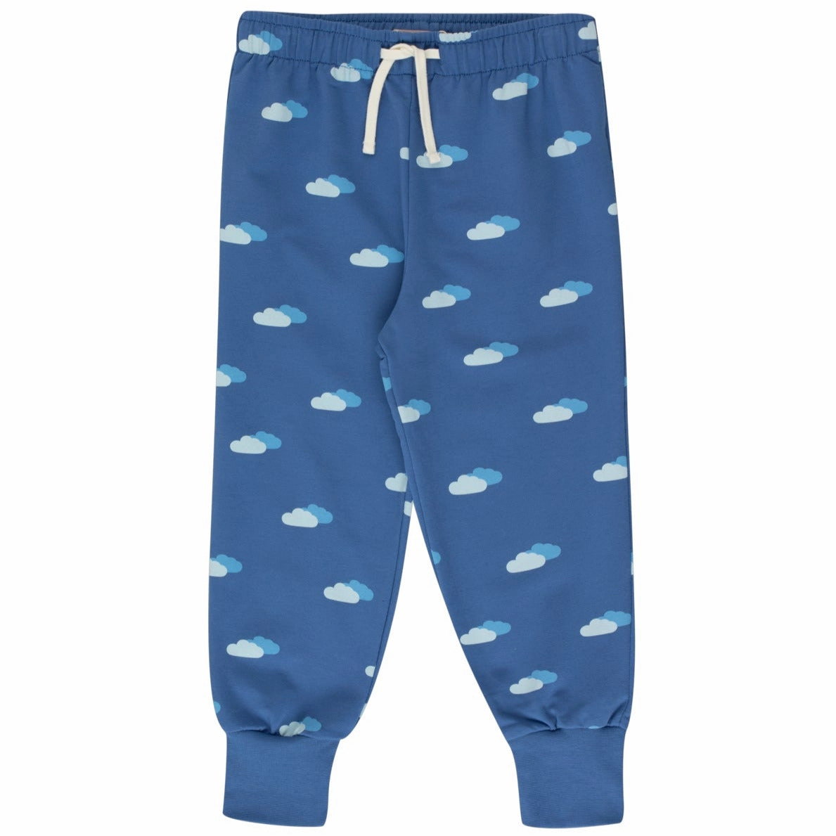 Sustainable absorbent TINYCOTTONS Kids CLOUDS SWEATPANT in Night Blue/Pastel Blue