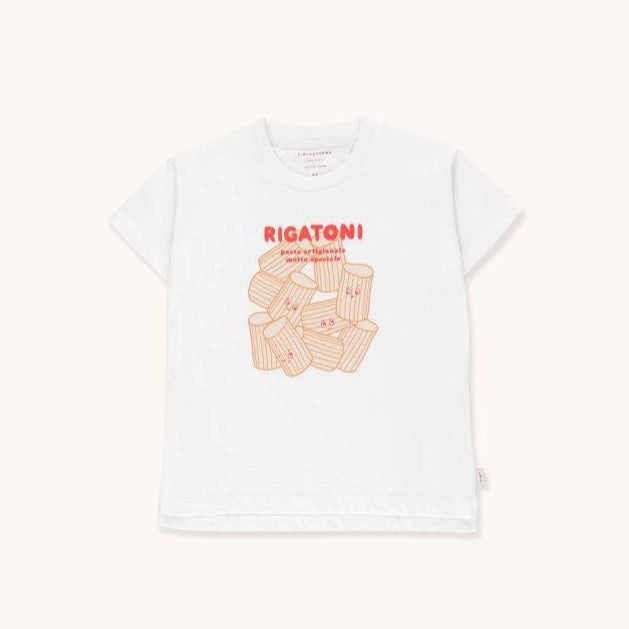Skiing wear for children Childish TINYCOTTONS Kids "Regatoni" TEE in off-white/red 045
