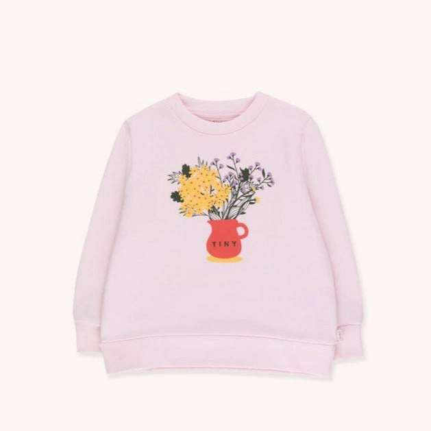 Trendy Band outfits for kids TINYCOTTONS Kids "TINY FLOWERS" SWEATSHIRT in light pink/yellow 123