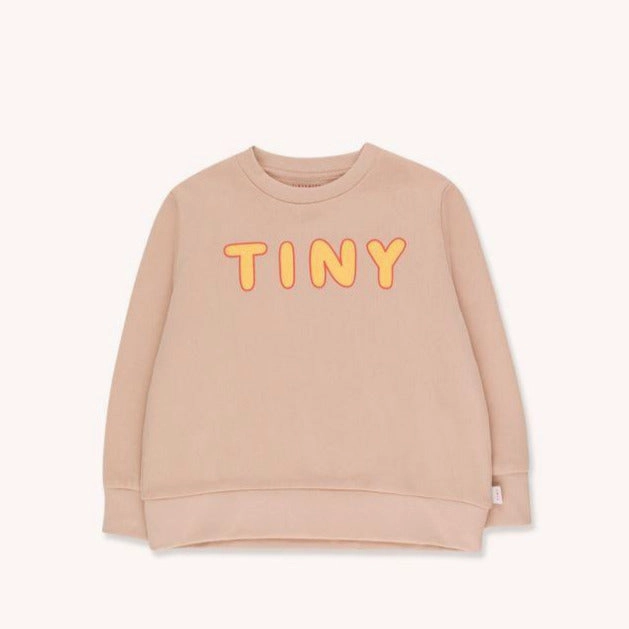 Pastel colored kids' wear TINYCOTTONS Kids "TINY" SWEATSHIRT in light nude/yellow 121