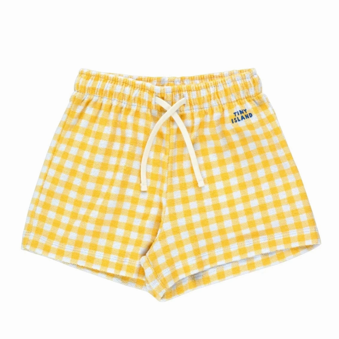 Casual kids' attire Footwear TINYCOTTONS Kids VICHY SHORT in Pale Blue/Yellow 155