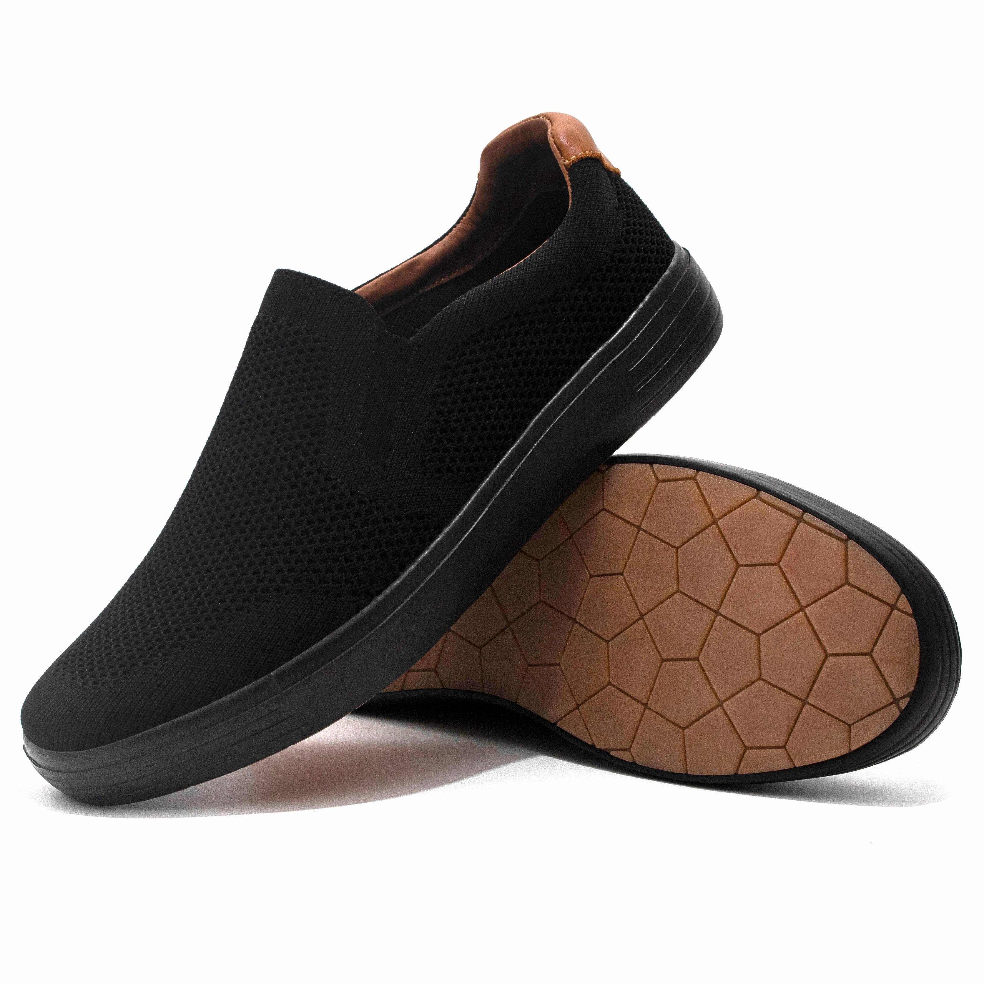 Tiosebon Men's Slip on Skate Shoes Narrow Fit