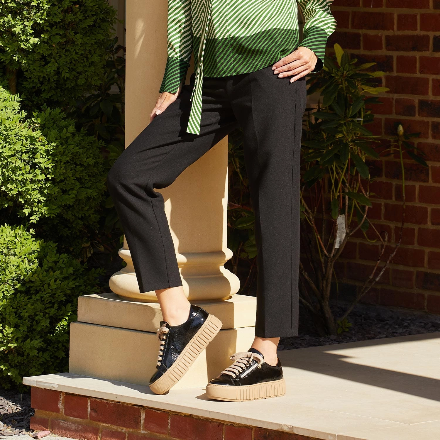 Track: Black Patent Leather Stable base