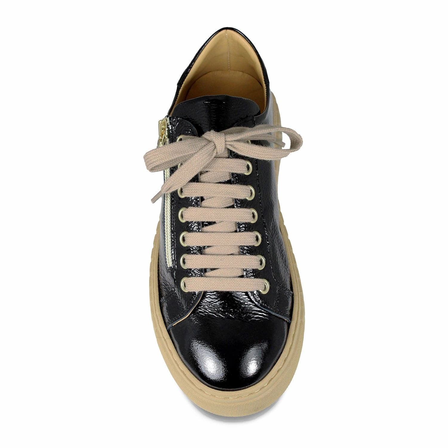 Track: Black Patent Leather cushioned collar