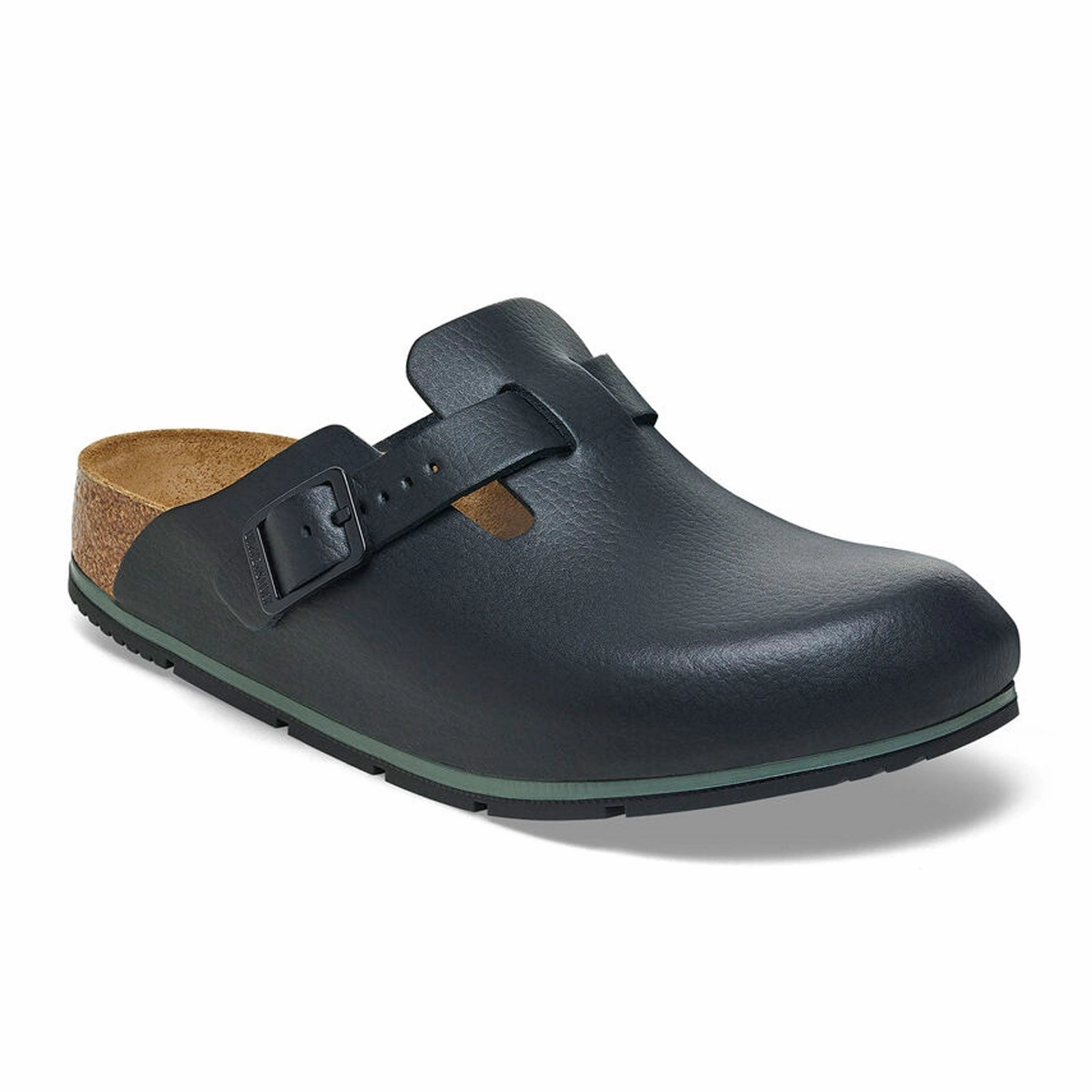 Slow Step Birkenstock Boston Pro Narrow Clog (Women) - Black Leather