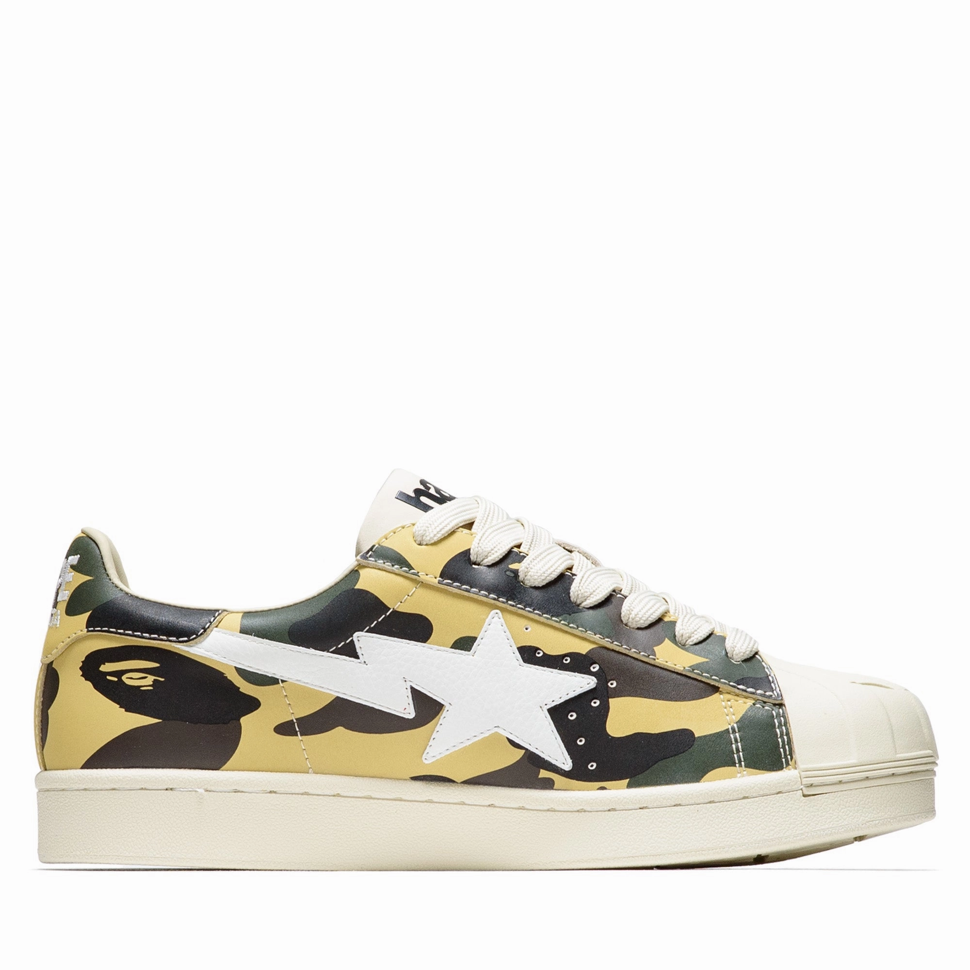 Bape Skull Sta M1 - Camo/Yellow Scandi Clean All-day Slip-on Footwear