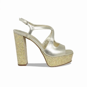 Practical Walking Shoes Royalty: Gold Suede & Glitter