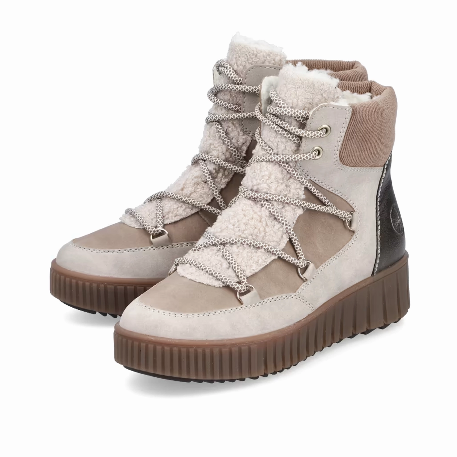 Rieker Y6120 Trudie Boot (Women) - Champignon/Camel/Beige Stylish Comfort