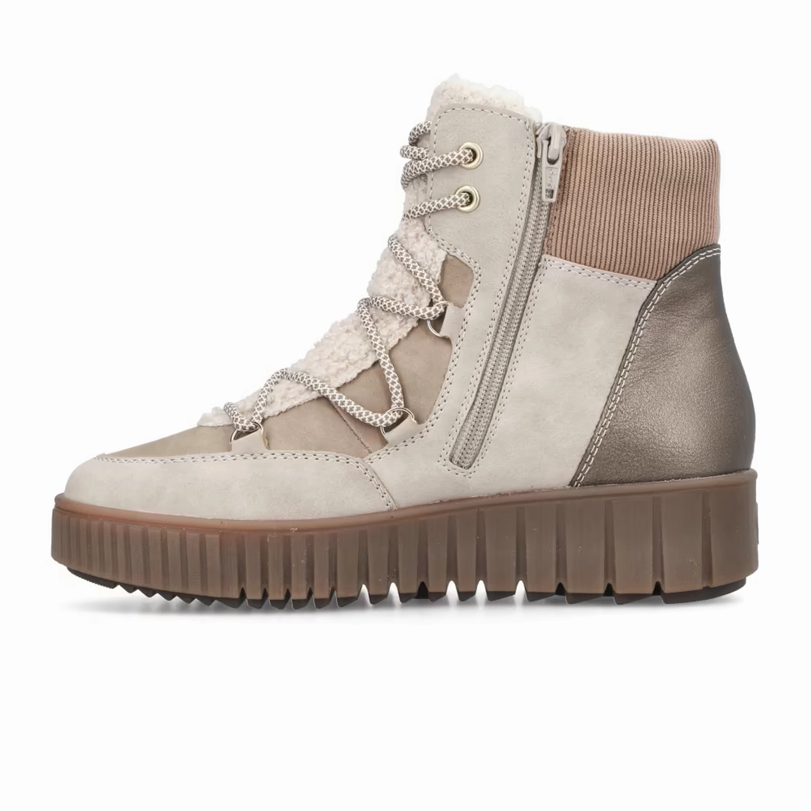 Weekend Pace Rieker Y6120 Trudie Boot (Women) - Champignon/Camel/Beige