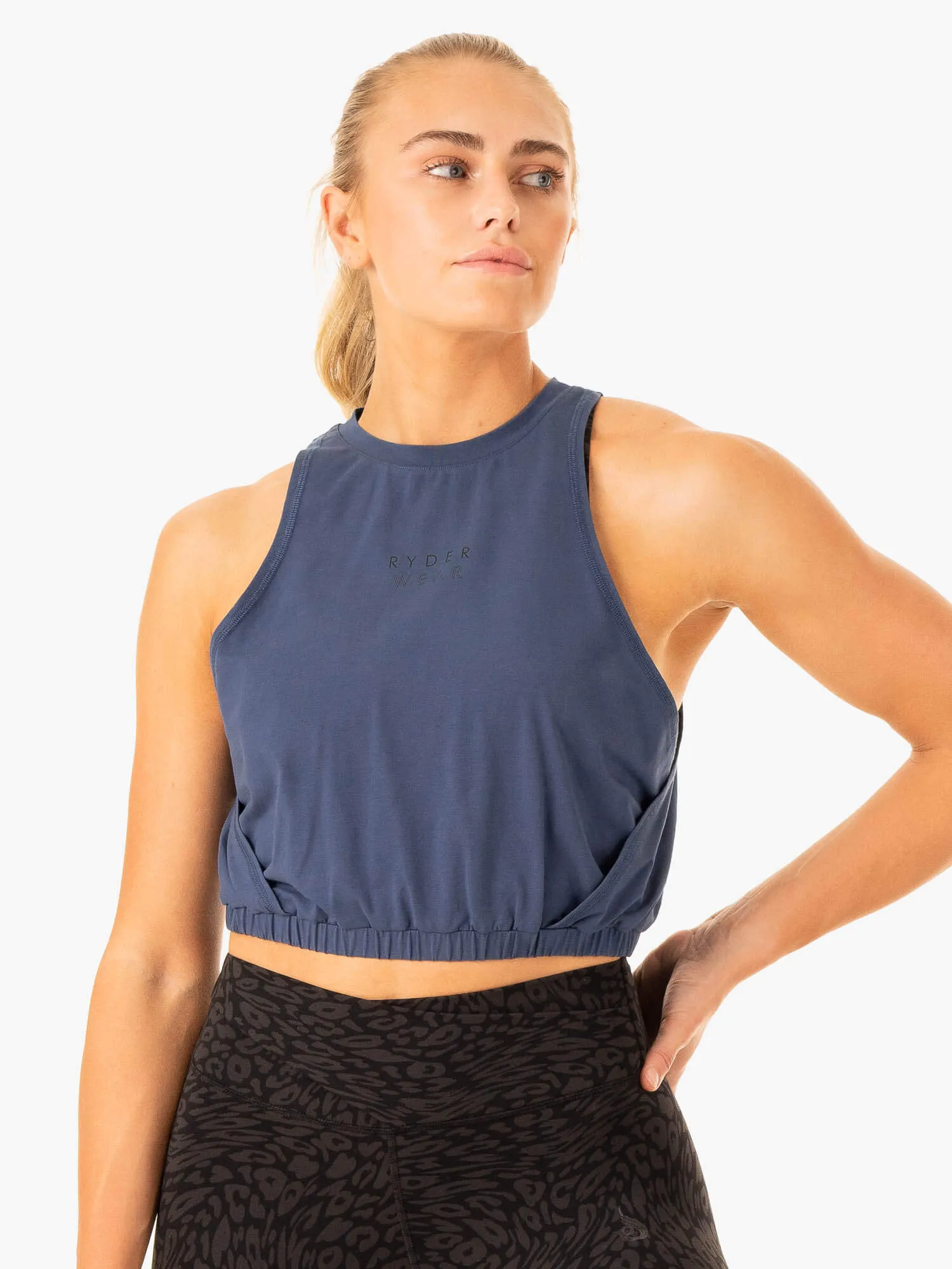 Rotation Tank - Navy Tear Resistant Fiber Blend