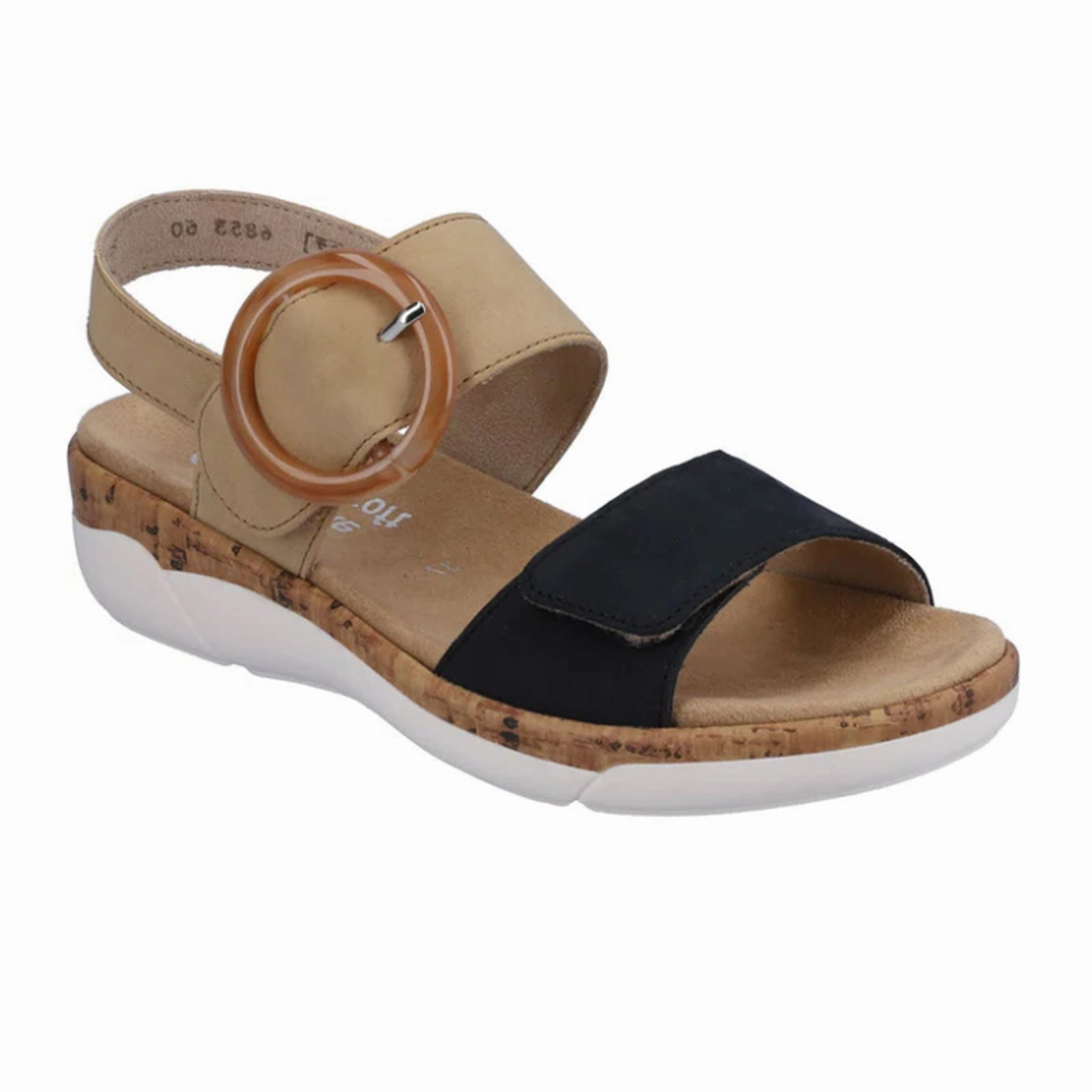 Canvas Material Remonte Jocelyn R6853-60 Backstrap Sandal (Women) - Pazifik/Sand