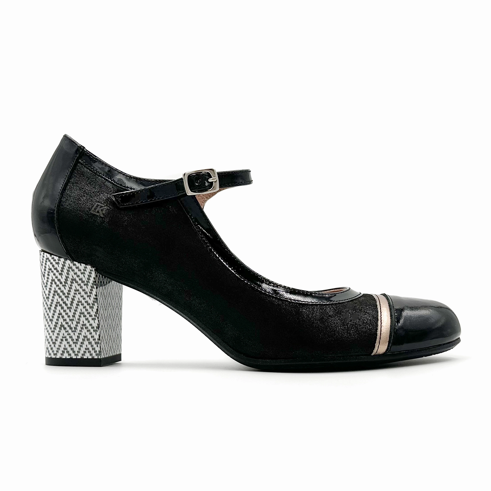 Dorking Rodin D9092 Heeled Mary Jane (Women) - Lamin Negro Street Style